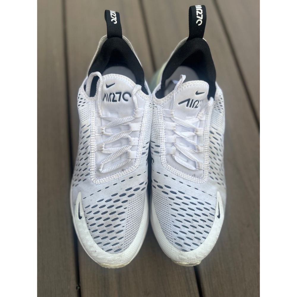 Nike Air Max 270 White Black AH6789-100 Womens Size 8 Running Shoes